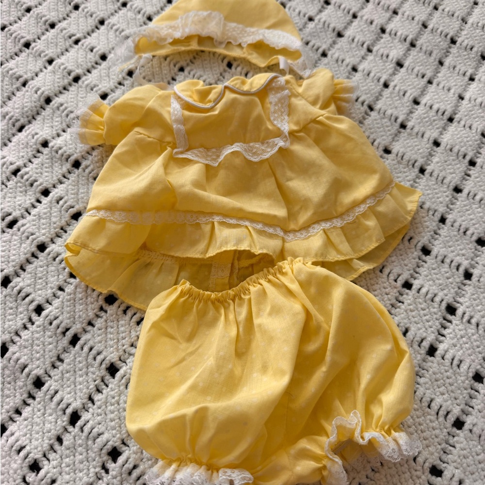 Cabbage Patch Kids CPK Coleco Preemie 3 pc Outfit Set